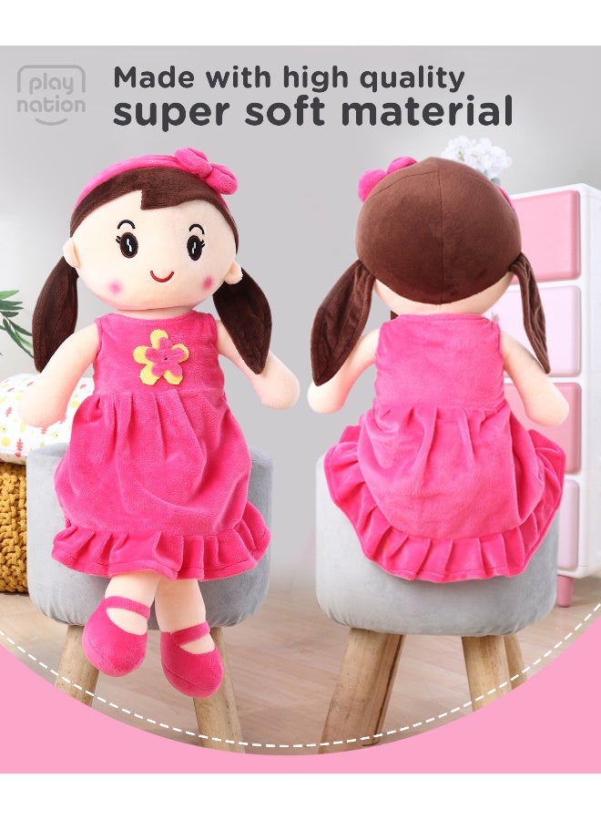 PlayNation Play Nation Premium Emma Candy Doll, Cuddly, Washable, Perfect Size, 3 Years+, Pink - 24 Inches - Image 5