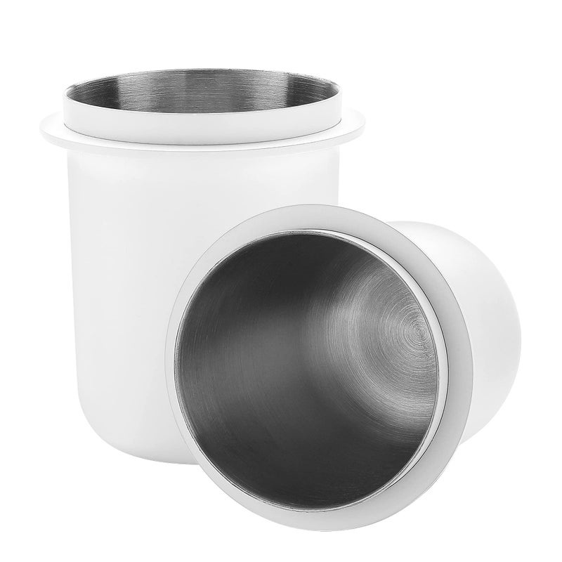 Normcore 58mm Dosing Cup  Espresso Coffee Dosing Cup Compatible with 58mm Portafilter  Nonstick coating White  304 Stainless Steel  Espresso Machine Accessory
