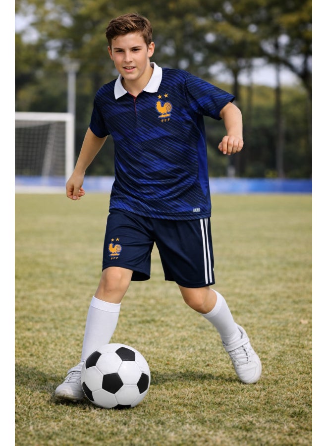Toyland Kids France Football Jersey & Shorts Set –Sportswear Kit for Kids - Image 3