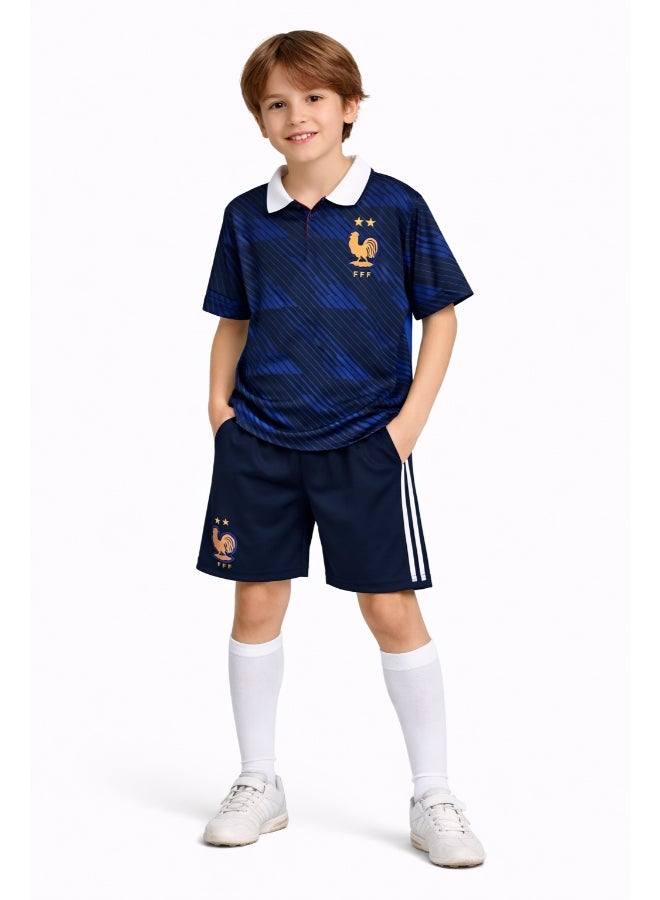 Toyland Kids France Football Jersey & Shorts Set –Sportswear Kit for Kids - Image 1