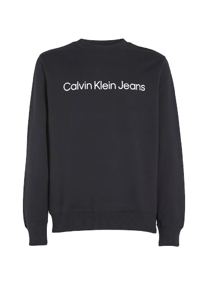 Calvin Klein Jeans Calvin Klein Jeans Men's Sweatshirt - Sportswear - Cotton , Black