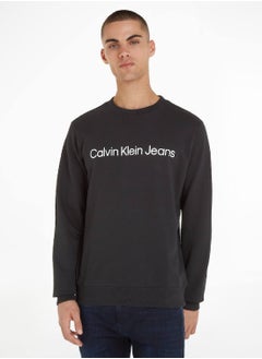 Calvin Klein Jeans Men's Sweatshirt - Sportswear - Cotton , Black - pzsku/Z2FBE88BCDF40B2BF8EAFZ/45/_/1726838070/d2b7f051-cbd8-4122-a70b-6a0360226053