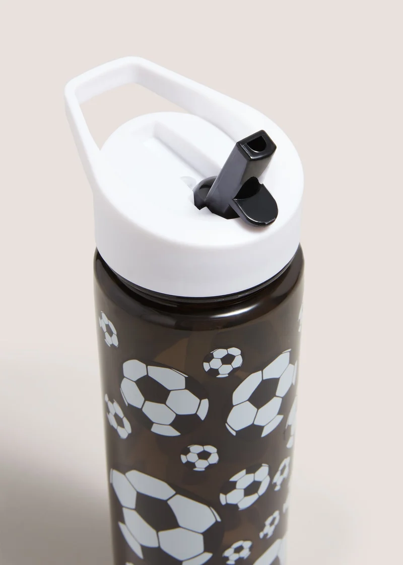 Matalan Black Football Drinks Bottle (24x6.5cm)