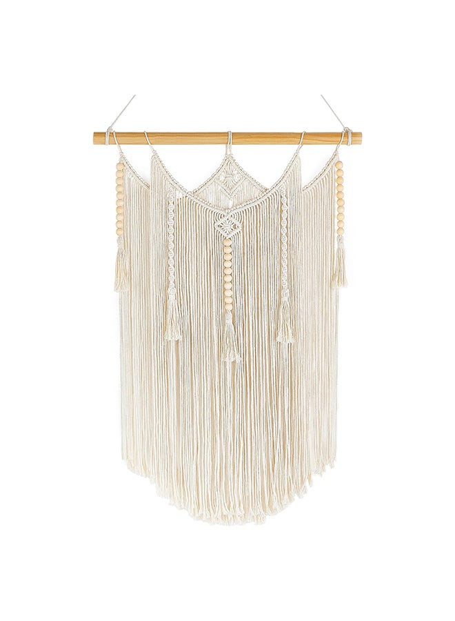 انتيكيانو مكرمية جدارية للتعليق على الحائط، ديكور عصري بوهيمي 80x59 سم - Image 1