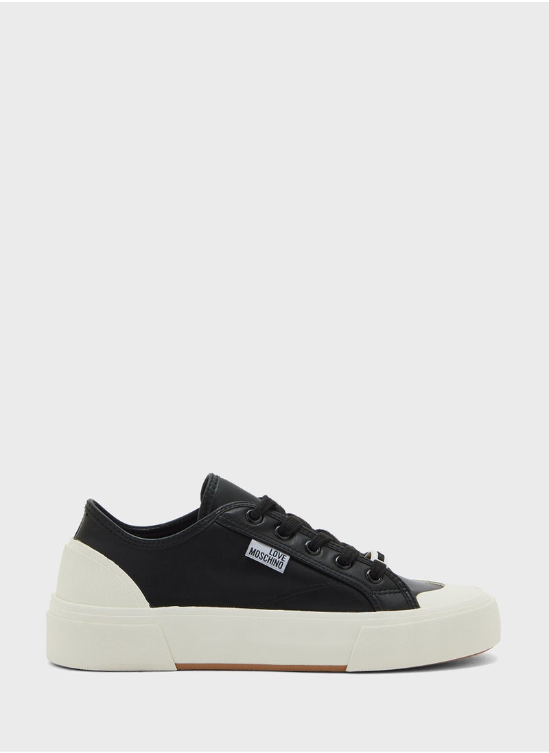 Love Moschino Lace Up Low Top Sneakers  - Image 1
