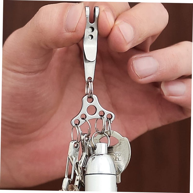 2 Pcs Silver Outdoor Hanging Clips For Bags Accessories Durable Strong Carrying Capacity - Image 4