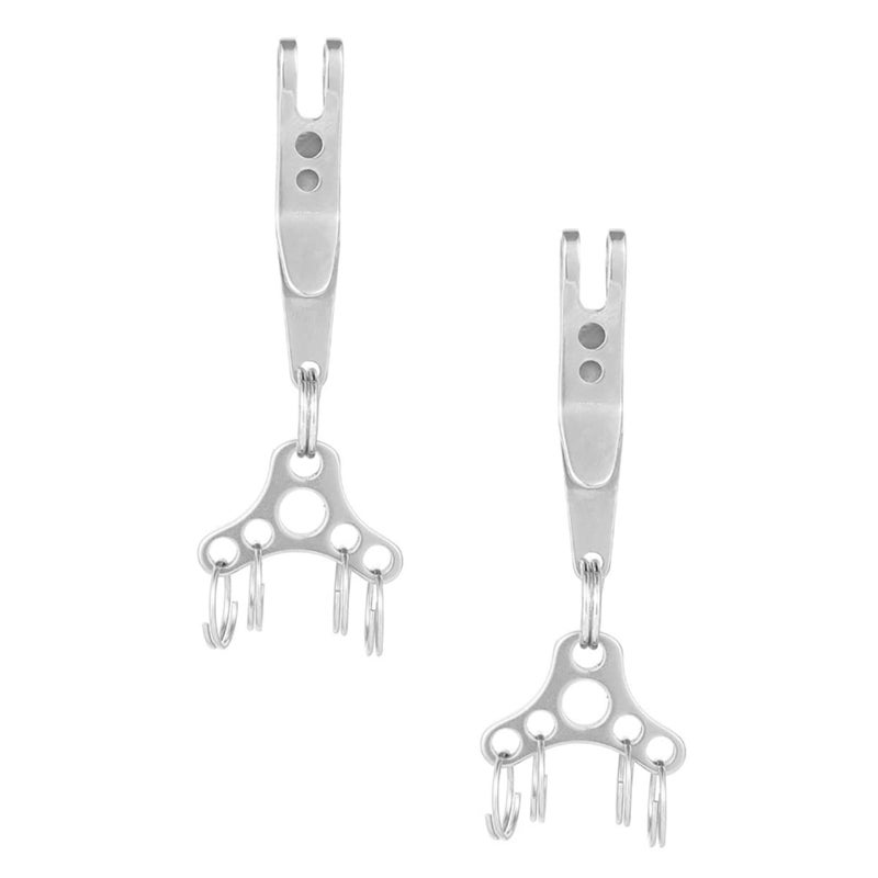 2 Pcs Silver Outdoor Hanging Clips For Bags Accessories Durable Strong Carrying Capacity - Image 2