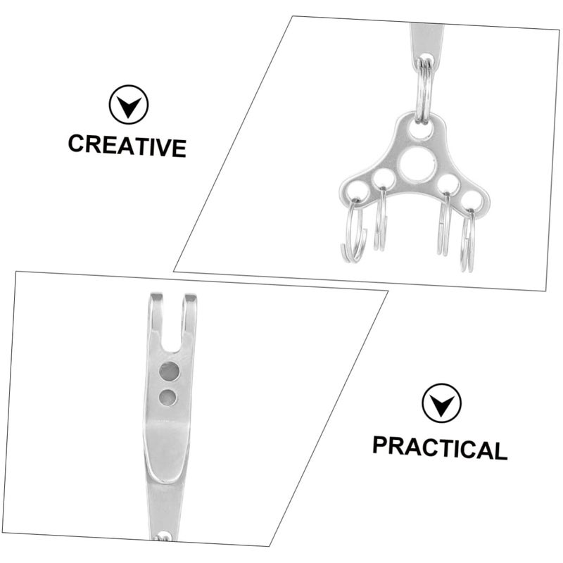 2 Pcs Silver Outdoor Hanging Clips For Bags Accessories Durable Strong Carrying Capacity - Image 5