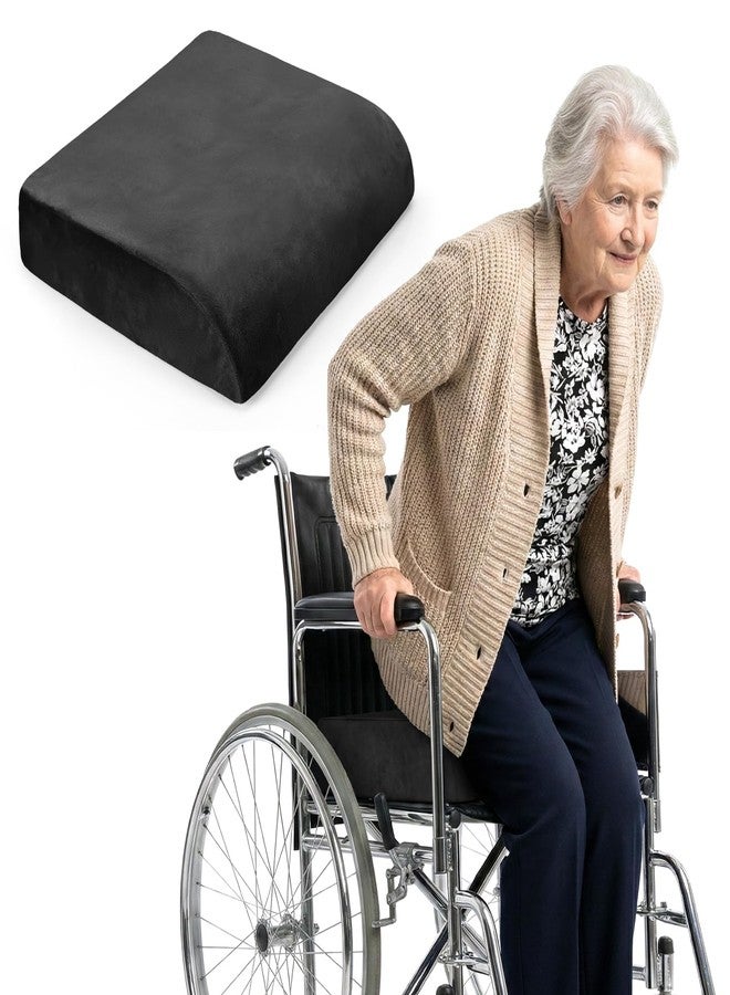 Zantle Chair Cushion for Elderly - 4" Thick Booster Seat Cushion for Easy Rise, Dual-Layer Foam Seat Cushion for Wheelchair, Office Chair, Couch & Car (18"x16") - Image 1