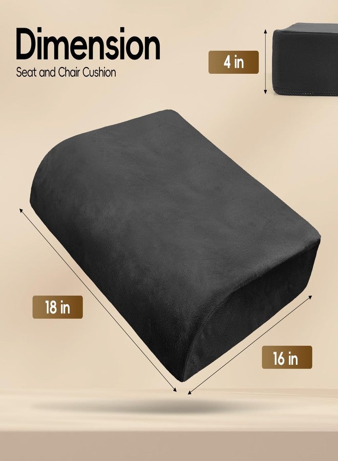 Zantle Chair Cushion for Elderly - 4" Thick Booster Seat Cushion for Easy Rise, Dual-Layer Foam Seat Cushion for Wheelchair, Office Chair, Couch & Car (18"x16") - Image 5