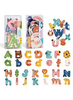 MiDeer Magnetic Alphabet, 26 Uppercase & 26 Lowercase Letters, Cute Animal Magnets For Fridge, Educational Abc Spelling Learning Tools Games Toys Refrigerator Magnet For Kids, Toddlers 3 4 5 Years Old  - Image 4