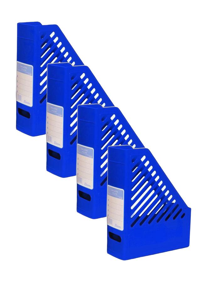 Elsoon Magazine Holder Blue Pack of 4 - Image 1