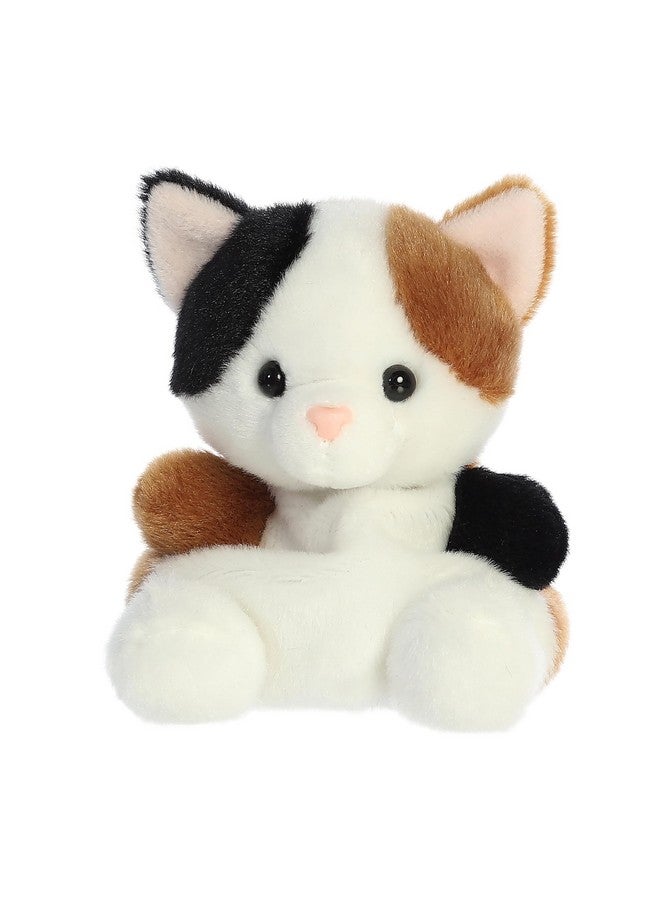 Aurora® Adorable Palm Pals™ Peebs Calico Cat™ Stuffed Animal - Pocket-Sized Play - Collectable Fun - White 5 Inches - Image 5