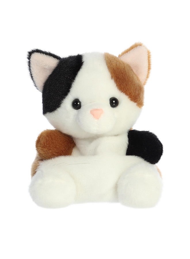 Aurora® Adorable Palm Pals™ Peebs Calico Cat™ Stuffed Animal - Pocket-Sized Play - Collectable Fun - White 5 Inches - Image 1