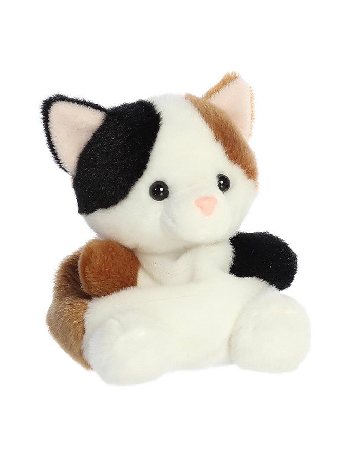 Aurora® Adorable Palm Pals™ Peebs Calico Cat™ Stuffed Animal - Pocket-Sized Play - Collectable Fun - White 5 Inches - Image 2