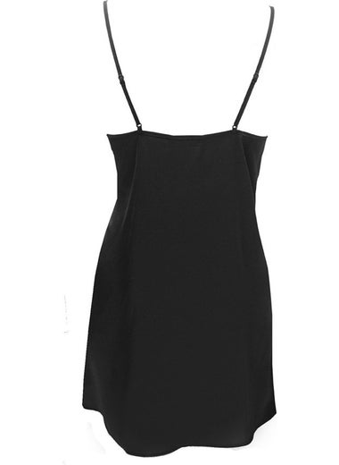 Magic Form 87430 Crepe Satin Lace Nightgown - Black  - Image 2