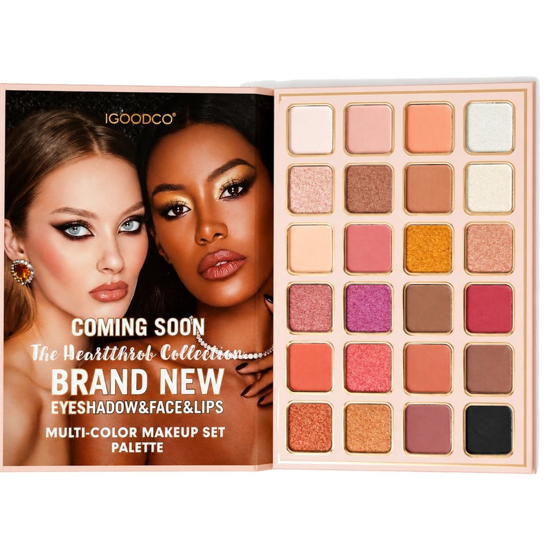IGOODCO 78-Color All-in-One Makeup Palette, 5-Layer Book Style Eyeshadow, Blush, Highlighter, Face Powder and Lip Color - Image 2
