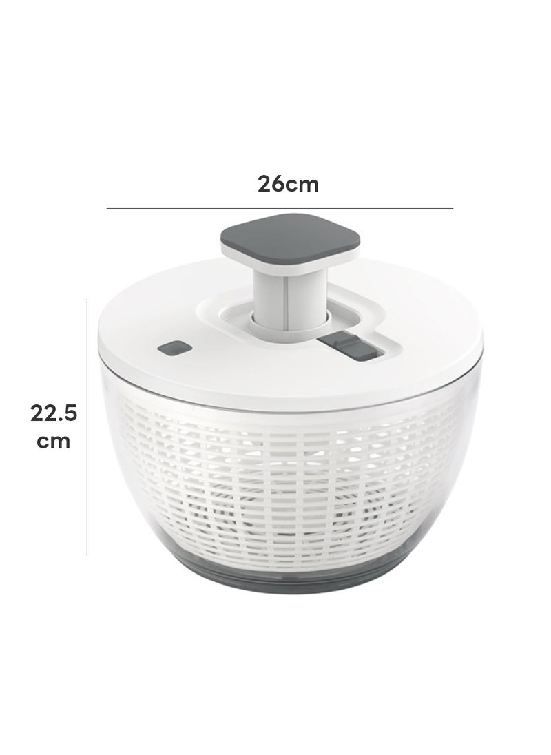 Sharpdo - Home Kitchen Large-Capacity Vegetable Dehydrator, Fruit and Vegetable Draining Salad Basket 26*26*22.5CM - Image 1