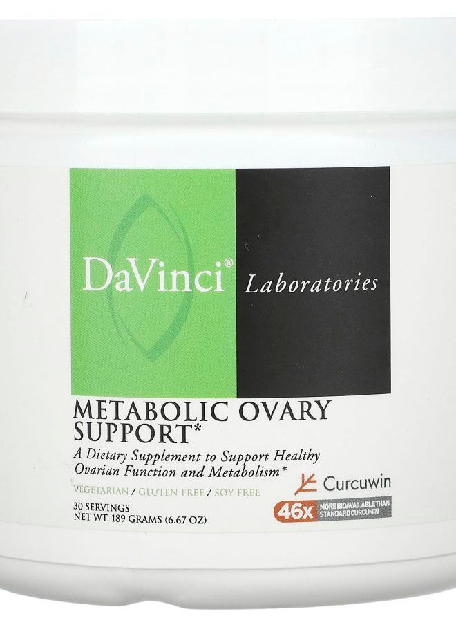 DaVinci Laboratories Metabolic Ovary Support  6.67 oz (189 g) 