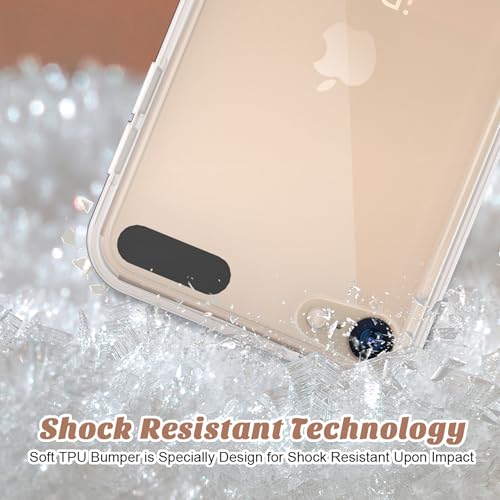 ULAK حافظة ULAK متوافقة مع iPod Touch 7/6/5 شفافة مع 2 واقي شاشة، [مضادة للاصفرار] غلاف خلفي رقيق وناعم من TPU لحماية iTouch الجيل 5/6/7، شفاف - Image 3