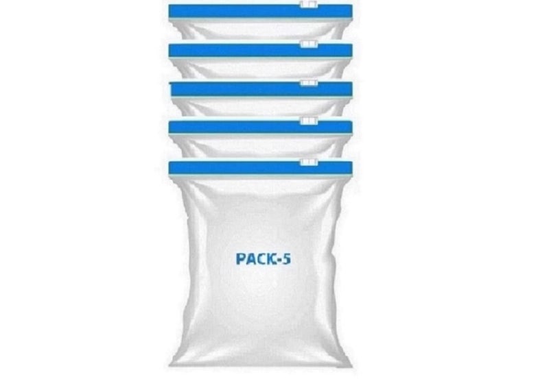 VONITY Zip lock Pouches Zip lock Bag For Storage Freezer REUSABLE Zipper Bags Ziplock Bags For Fridge Storage Zip lock bags food packing covers fridge storage bagszip pouches for travelblue55 - Image 1