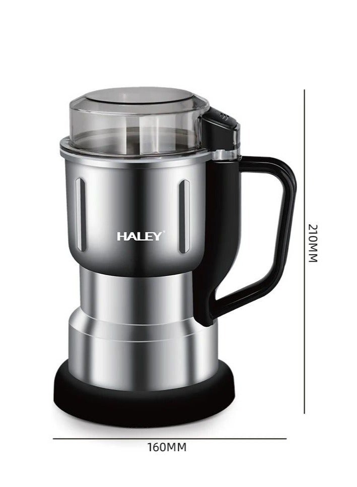 Haley مطحنة قهوة كهربائية متعددة الأغراض - منتج مطبخ ممتاز - ستانلس ستيل - أداة طحن ميل للبذور والتوابل والأعشاب والمكسرات والفاصوليا - Image 2