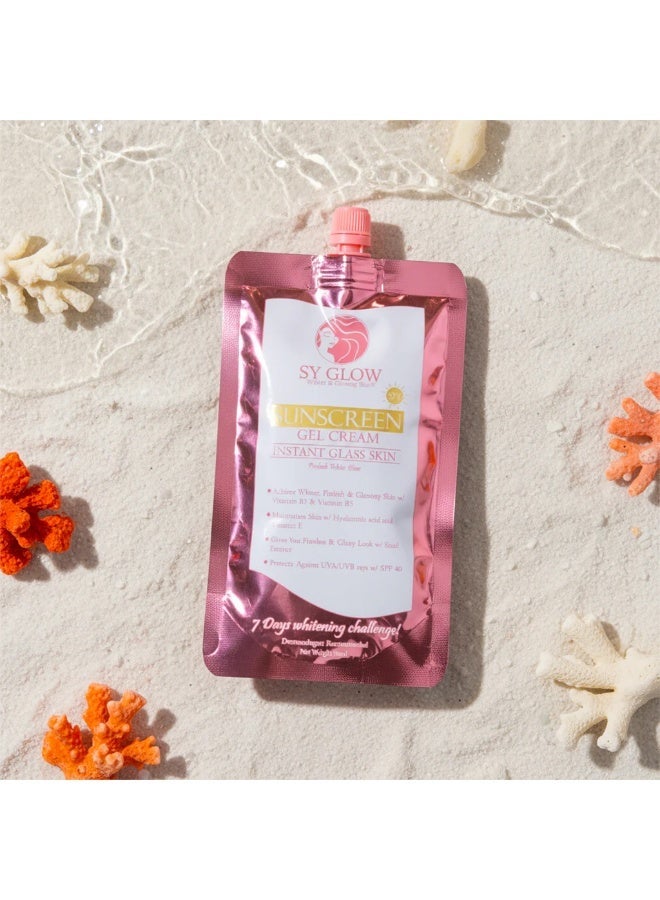 SY GLOW جل كريم واقي الشمس SY Glow SPF 40 – إشراقة خالية من العيوب وترطيب عميق في منتج واحد - Image 1