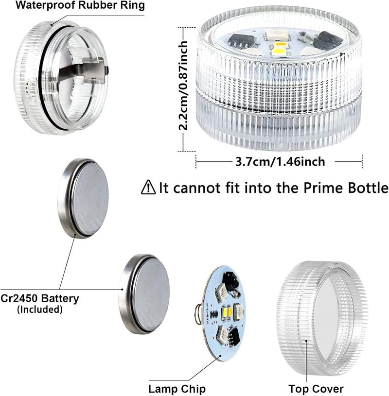 10 Pack RGB Submersible LED Lights, IP68, 21-Key Timer Remote Control Set - Image 5