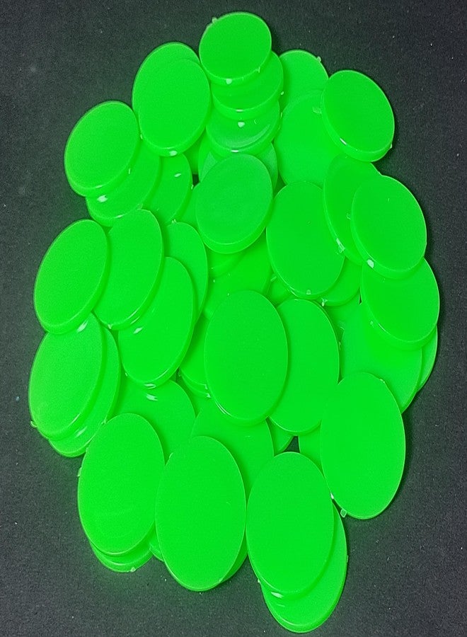 موريل رقائق عملات معدنية بلاستيكية خضراء سادة من موريل، تُستخدم في ألعاب الطاولة، والمطاعم، والمدارس، والمتاجر، والمقاصف، والجامعات، وغيرها | 100 قطعة | 31 مم - Image 1