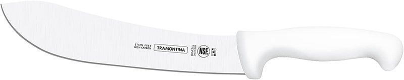 Tramontina Professional 11-Curved Regular Meat Knife, 10-Inch, White - Image 1