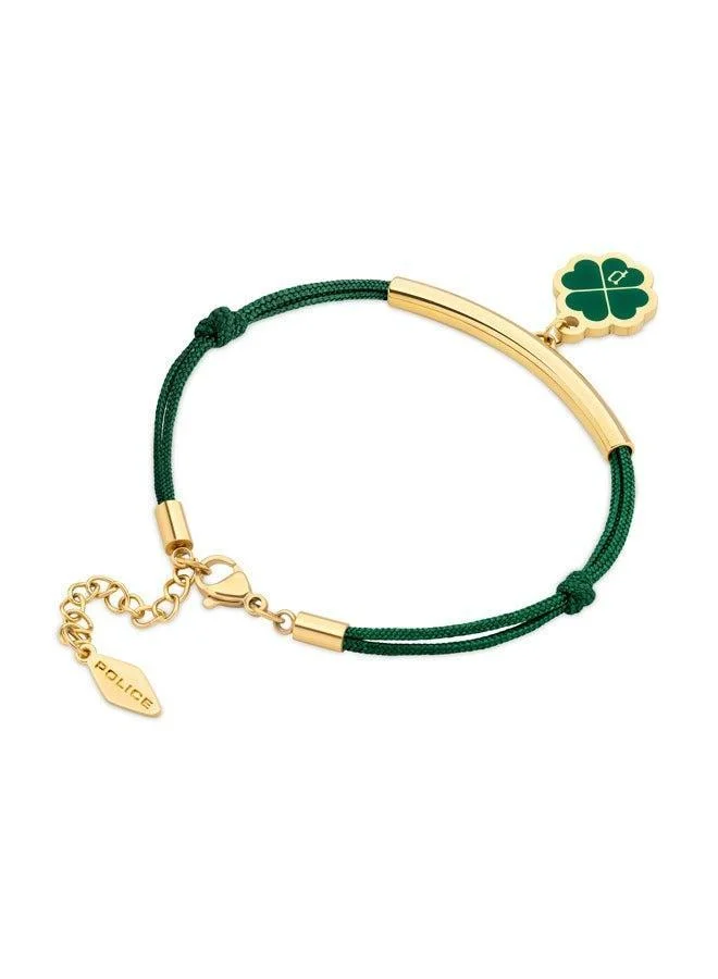 بوليس Flora Gold Plated Ladies Bracelet With Clover Charms 170+35MMPEJLB0003205