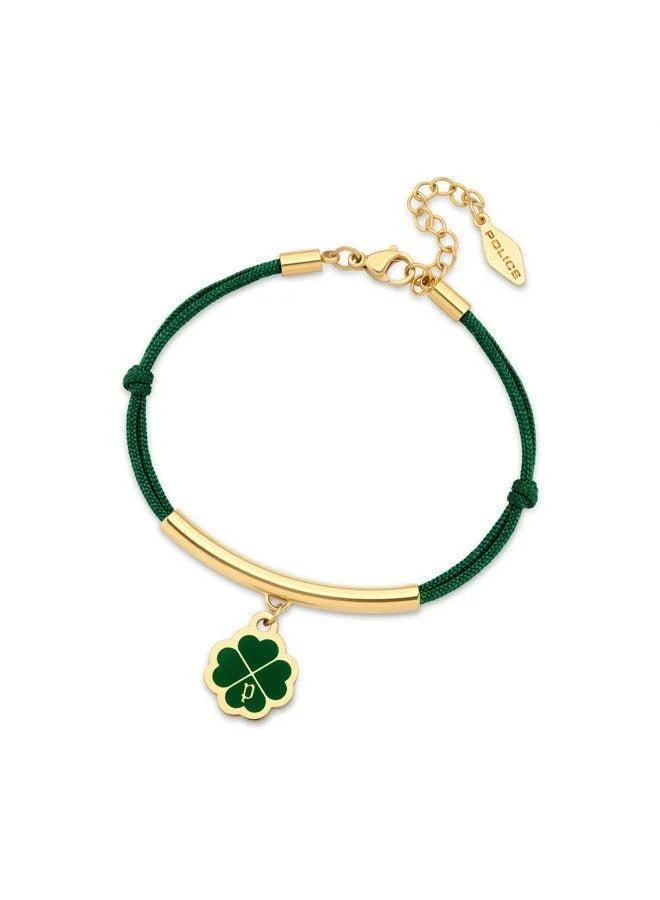 بوليس Flora Gold Plated Ladies Bracelet With Clover Charms 170+35MMPEJLB0003205