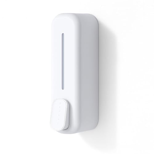 Bathoyum ABS 400Ml Handwash Soap Shampoo Liquid Soap Dispenser for Bathroom Kitchen (White, 1) - Image 2