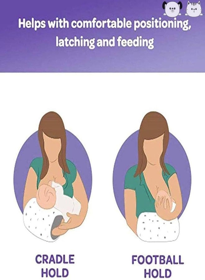 Aakarit Baby Hand Nursing Pillow - Soft Plush Cushion for Baby Feeding, Arm Support & Comfort - Portable & Washable Infant Support | Multicolor | 1 PC - Image 3