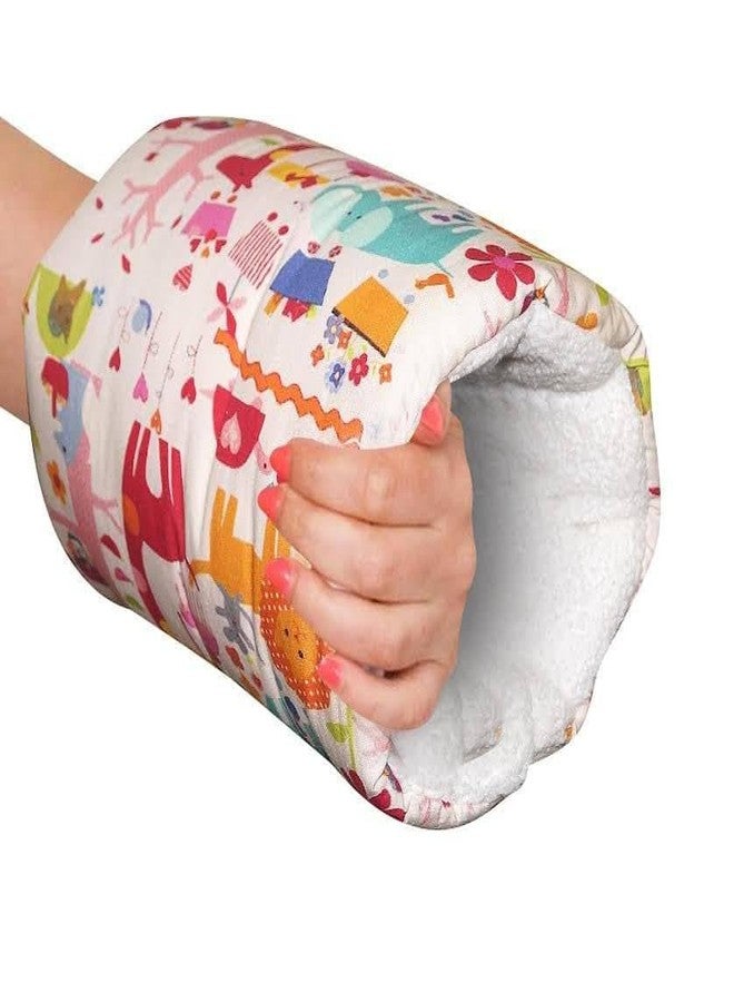 Aakarit Baby Hand Nursing Pillow - Soft Plush Cushion for Baby Feeding, Arm Support & Comfort - Portable & Washable Infant Support | Multicolor | 1 PC - Image 1