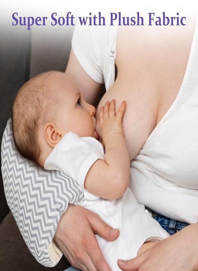 Aakarit Baby Hand Nursing Pillow - Soft Plush Cushion for Baby Feeding, Arm Support & Comfort - Portable & Washable Infant Support | Multicolor | 1 PC - Image 2