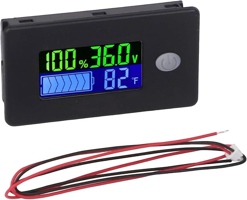 48V Digital Battery Voltmeter Capacity Tester For Lithium Acid LiFePO4 Car RV Ebike Marine - Image 3