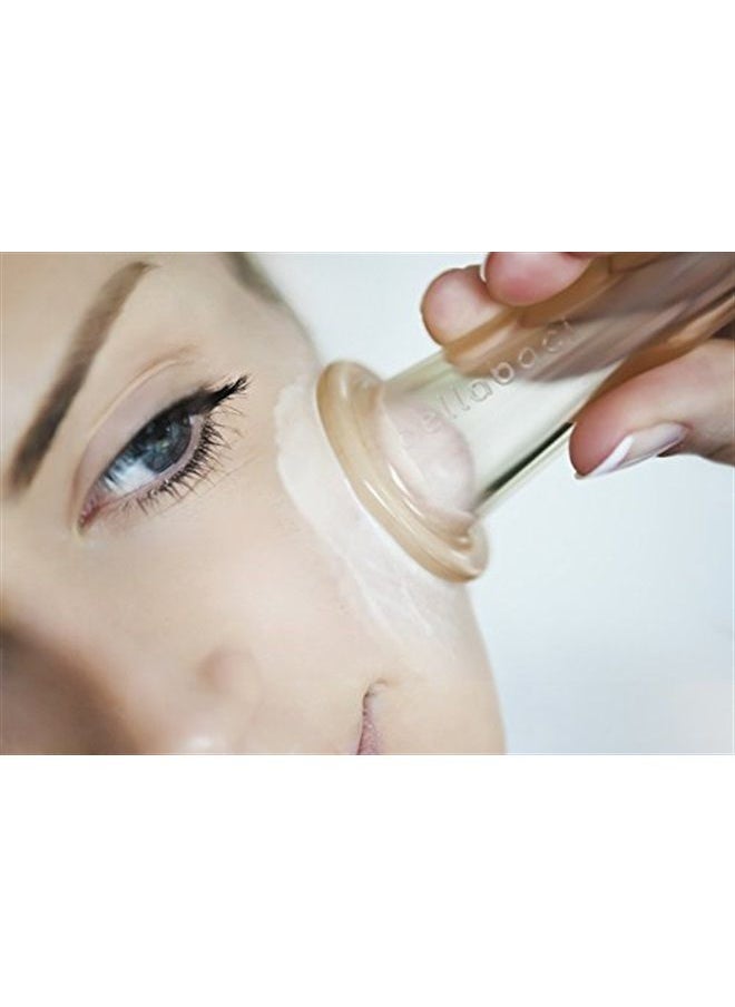 Bellabaci - Cups Anti-Aging Facial Chinese Cupping Massage System - Removes Puffy Eyes, Reduce and Prevent Wrinkles - Anti Aging Silicone Facial Massage Cups - Image 1