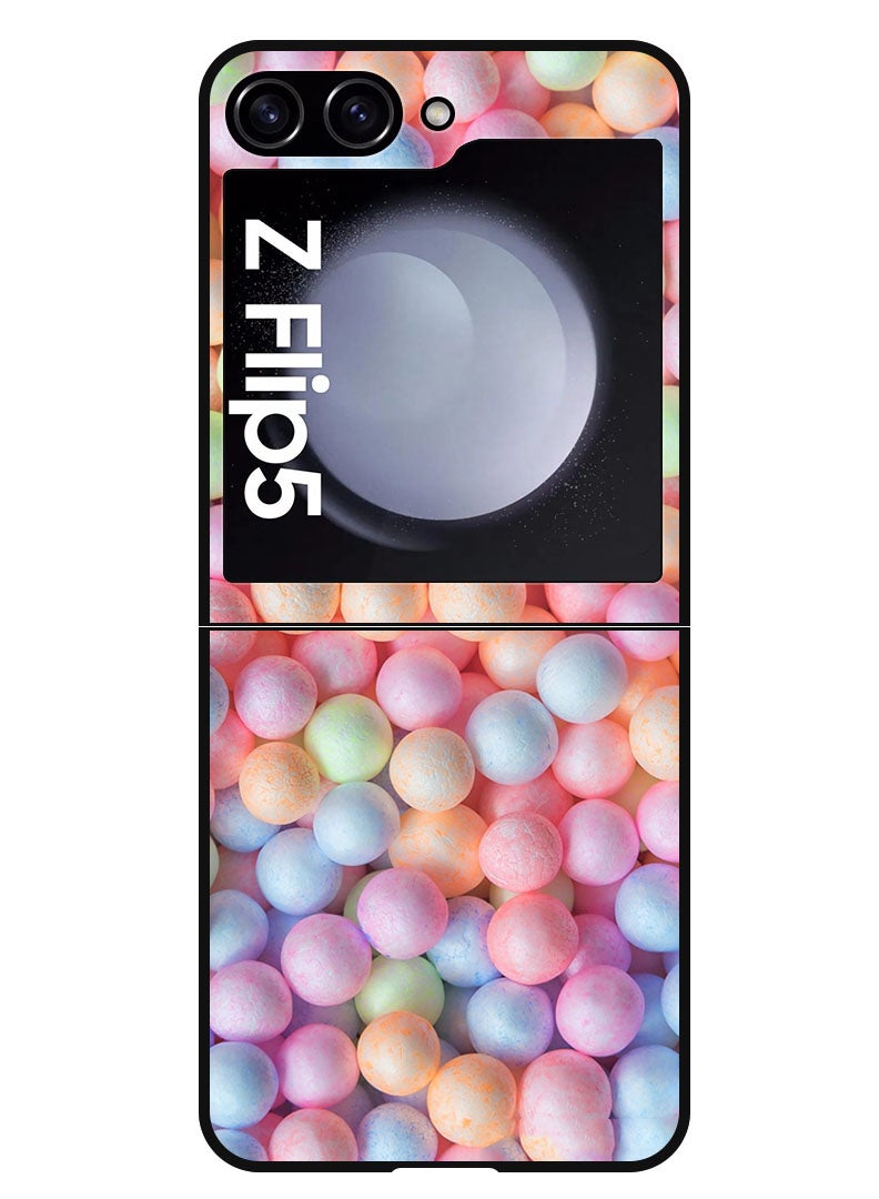 Theodor Protective Case Anti Scratch Shock Proof Bumper Cover For Samsung Galaxy Z Flip 5 Colourfull Balls - Image 1