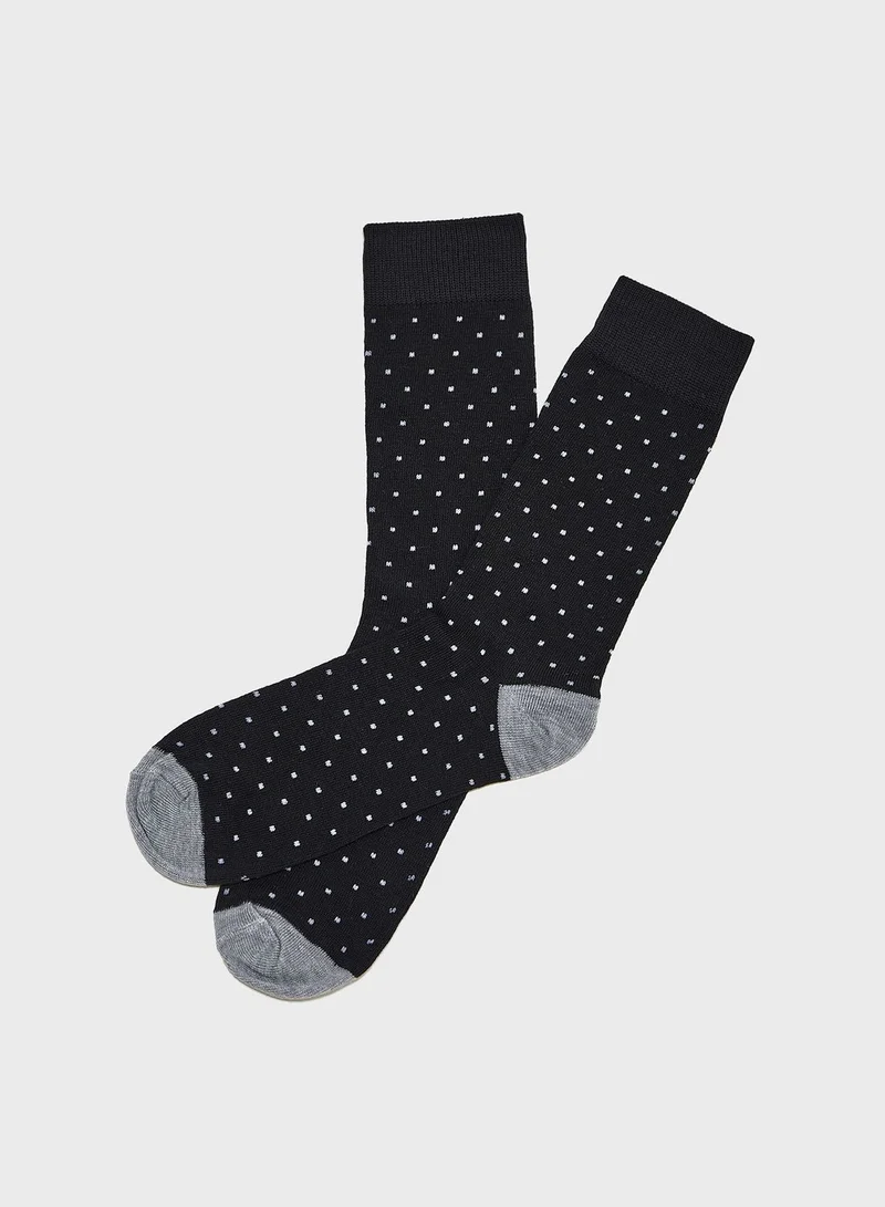BRAVE SOUL 5 Pack Printed Crew Socks