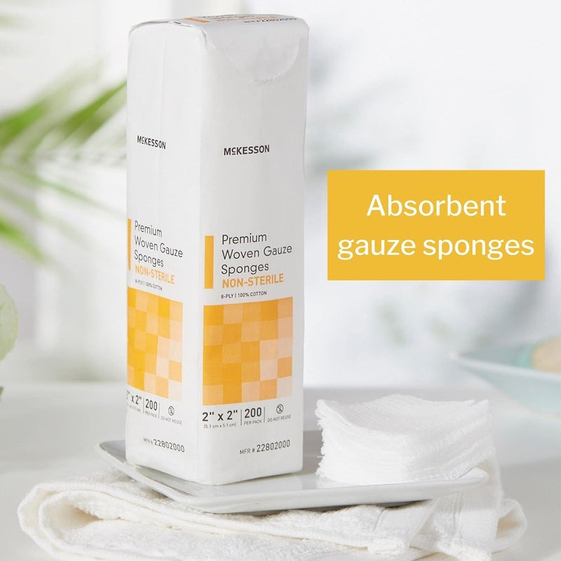 McKesson Gauze 2X2 12Ply Ns 200EaPk - Image 2