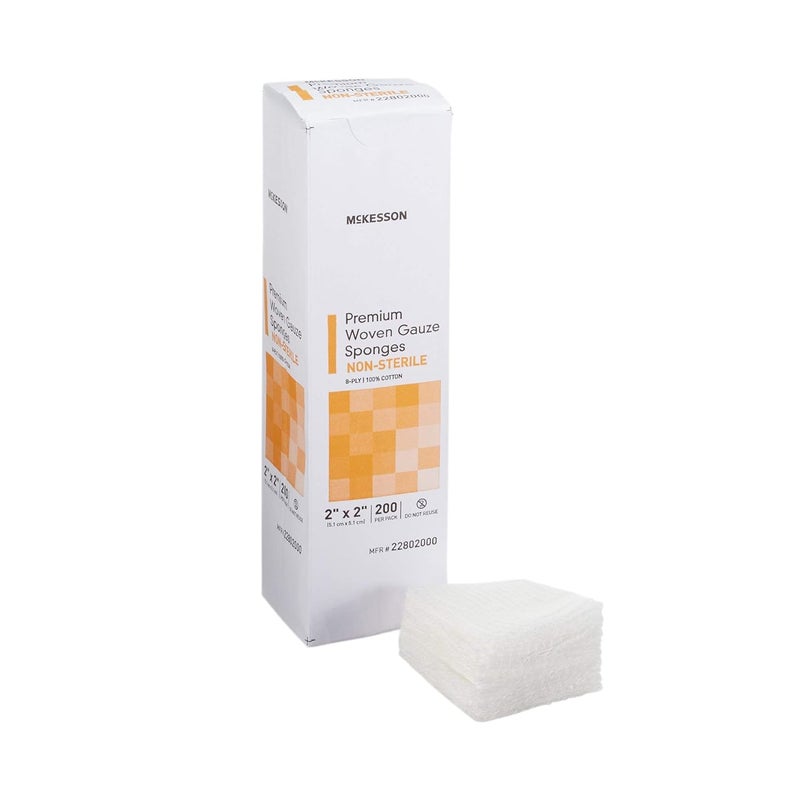 McKesson Gauze 2X2 12Ply Ns 200EaPk - Image 1