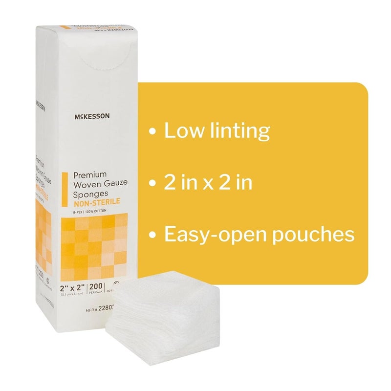 McKesson Gauze 2X2 12Ply Ns 200EaPk - Image 5