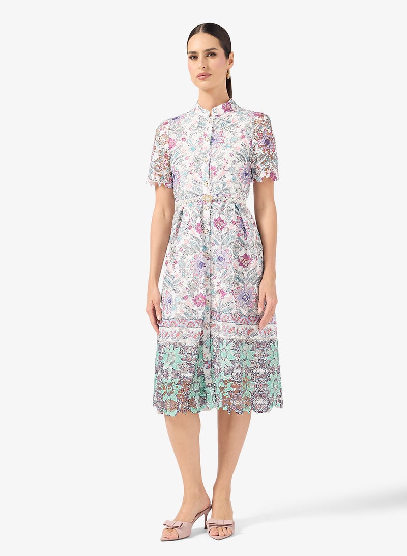 ايلا فستان دانتيل بطبعة زهور - Image 4