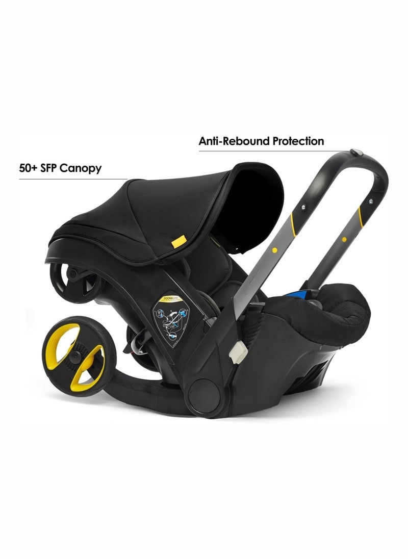 Moms Magic 4-in-1 Multifunctional Baby Stroller | Foldable & Lightweight Aluminum Alloy Frame | Front & Rear PU Wheels with Brakes | Suitable for Babies 0-36 Months | Push Both Ways  - Image 5