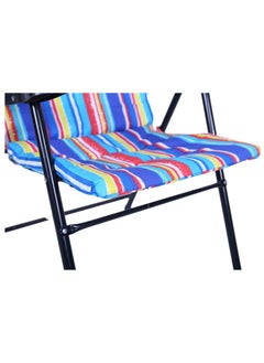 Generic Vibrant Striped Foldable Outdoor Chair - Perfect for Gardens & Trips  - Image 3