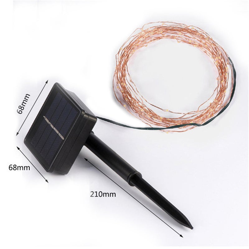 Solar String Lights Outdoor Short Fairy Flashing Firefly Lights 16 Feet 50 LEDs For Outdoor Garden And Backyard Decoration, Multi-Color - Image 4