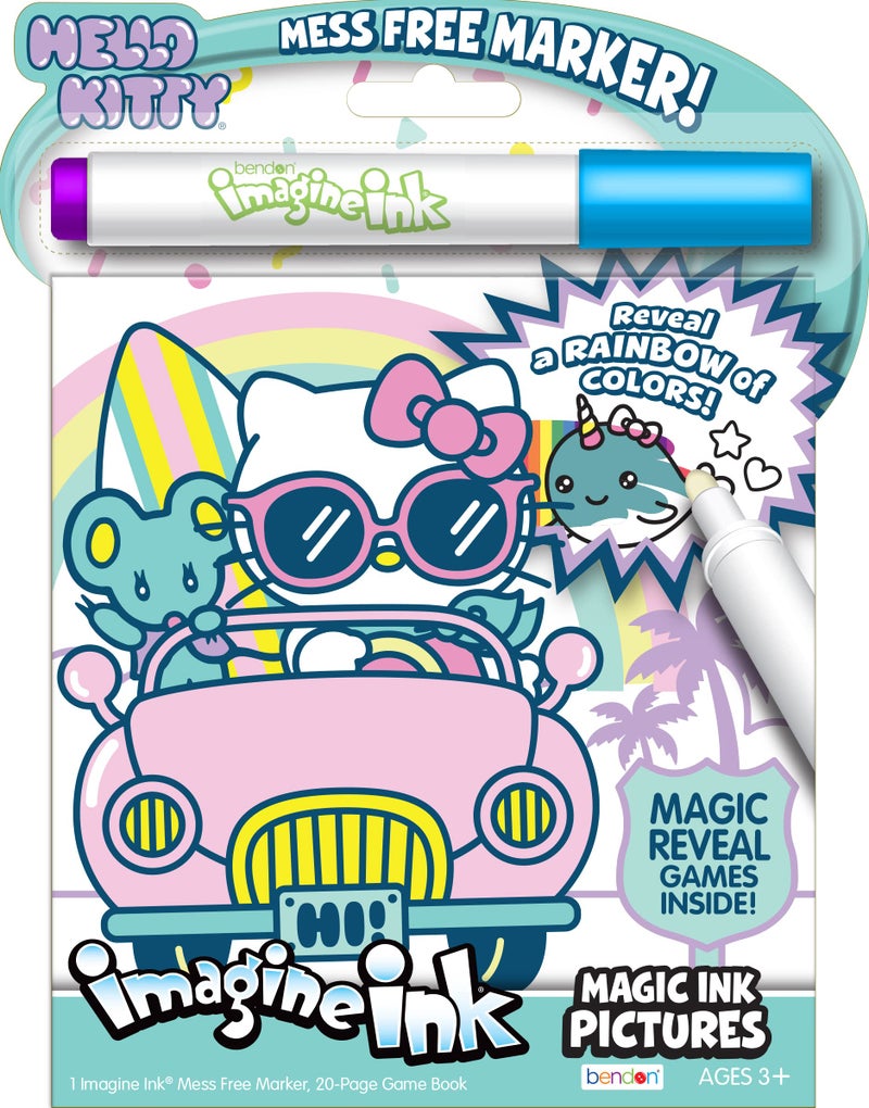 Bendon Hello Kitty 20-Page Imagine Ink with Mess Free Marker 49146 - Image 1