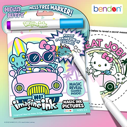 Bendon Hello Kitty 20-Page Imagine Ink with Mess Free Marker 49146 - Image 5