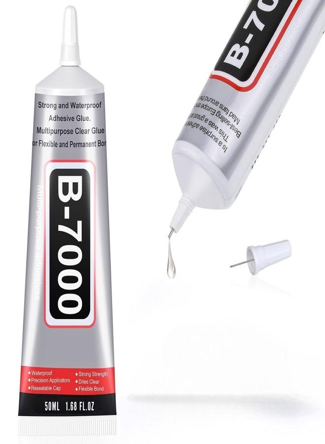 ULTRINA غراء لاصق متعدد الأغراض ULTRINA B-7000 - مانع تسرب قوي وشفاف ومقاوم للماء للمجوهرات والأقمشة والأحذية وإصلاح شاشات الهواتف المحمولة والزجاج والمعادن والأحجار والأعمال اليدوية (50 مل) - Image 1